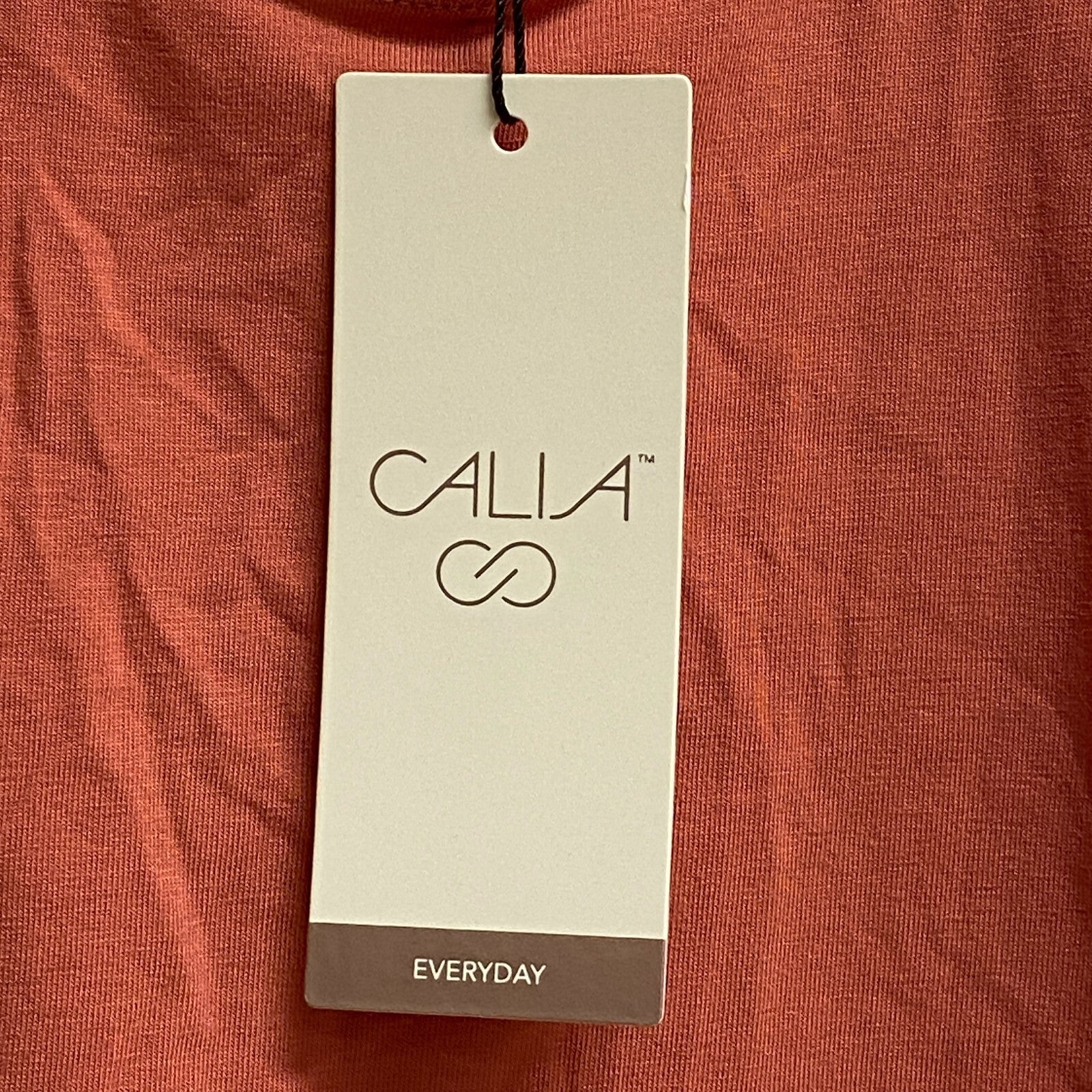 Calia Womens Everyday Shirttail Tank Top Rose Sleeveles Solid WAX11281PRT