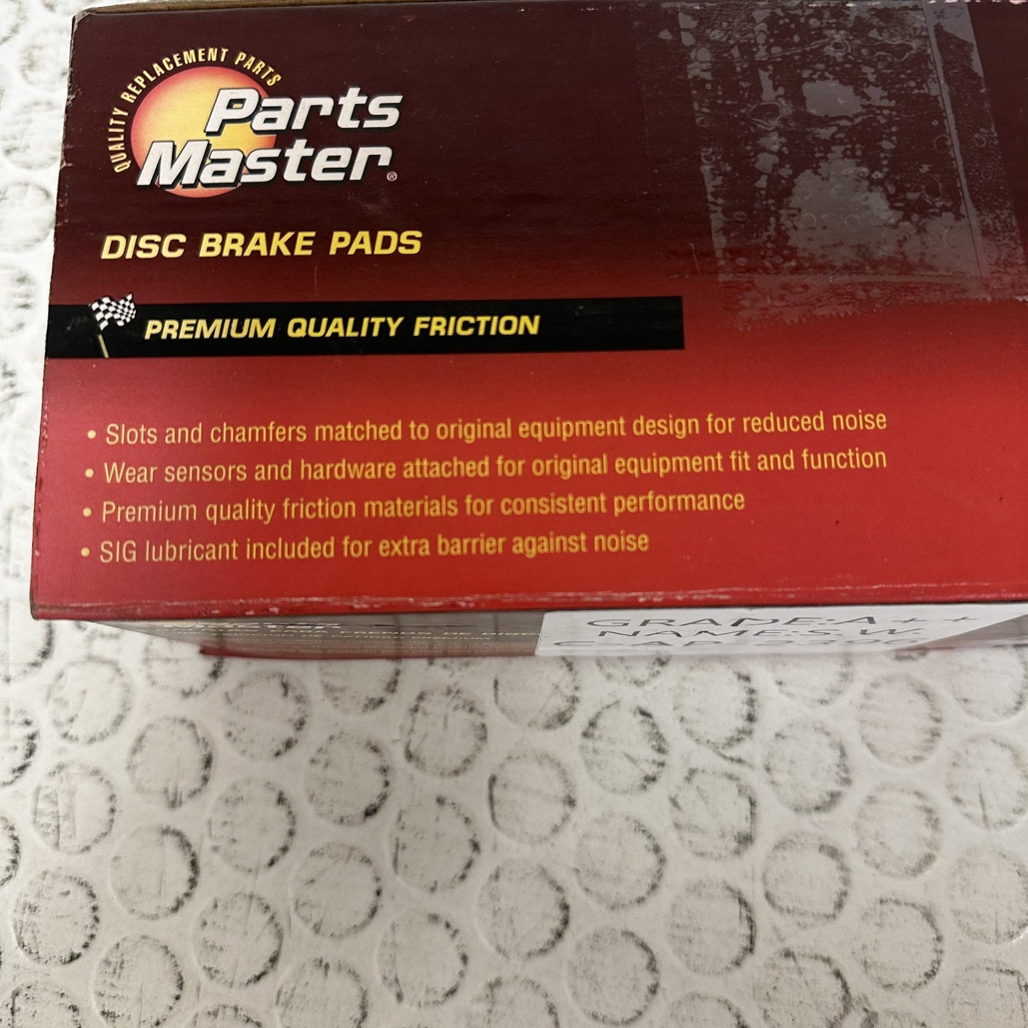 Partsmaster MD931 Front Ceramic Brake Pad Set Nissan Maxima 2000-2003