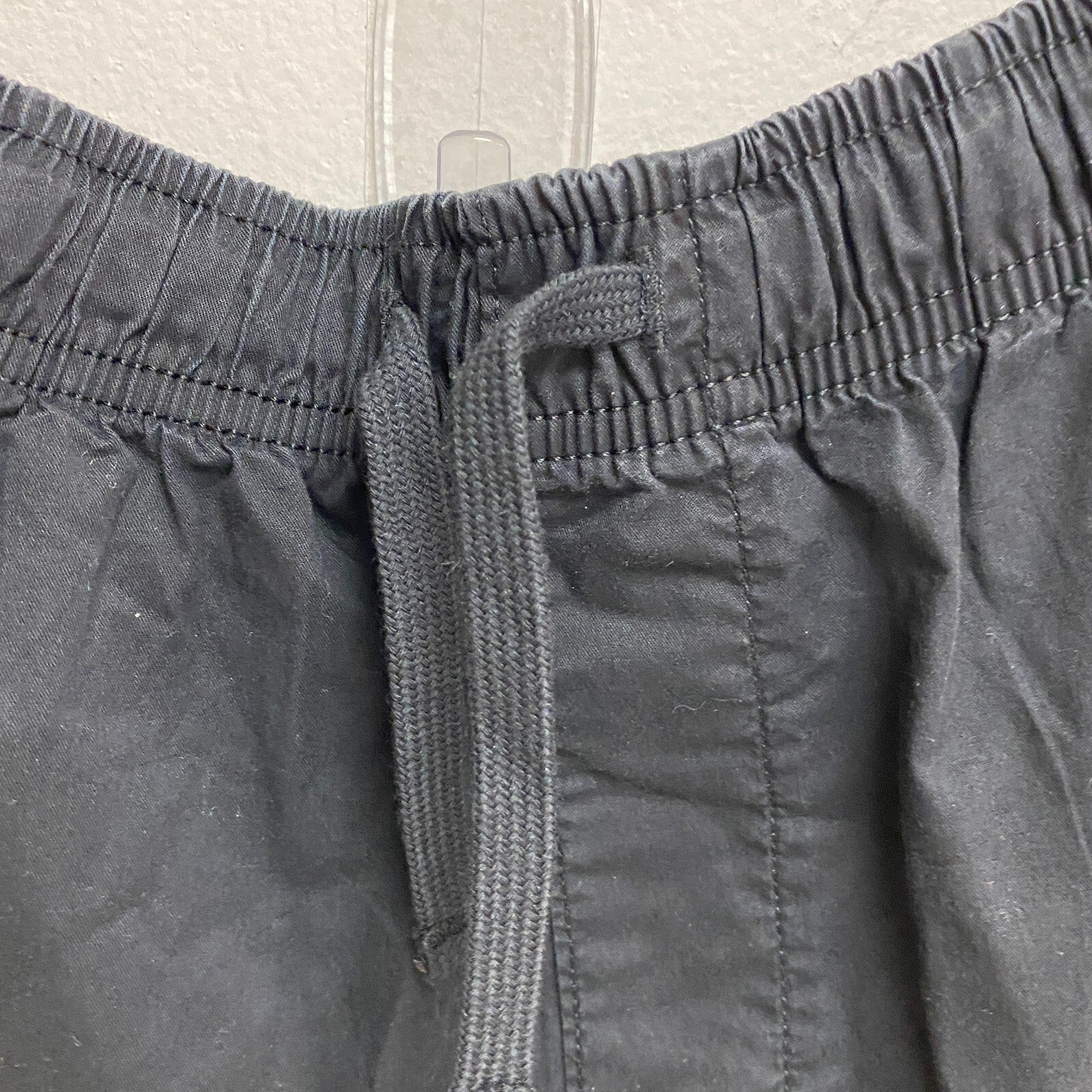 DSG Men's 6.5" Inseam Cotton Woven Shorts Pure Black Athletic Summer DAM13135