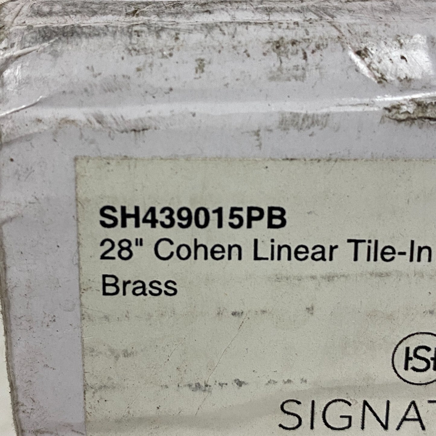 Signature Hardware 28" COHEN LINEAR TILE-IN SHOWER DRAIN-POLISHED BRASS