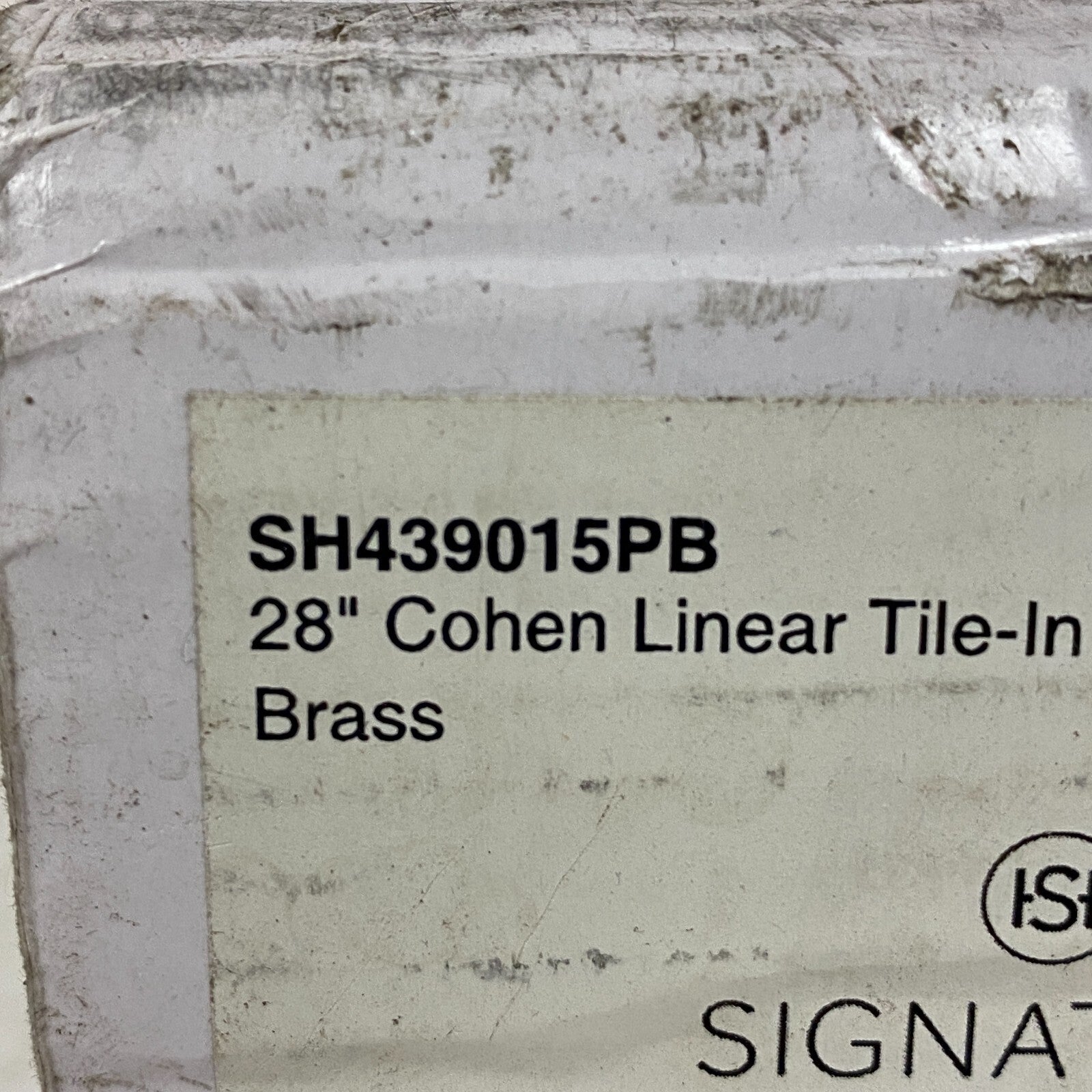 Signature Hardware 28" COHEN LINEAR TILE-IN SHOWER DRAIN-POLISHED BRASS
