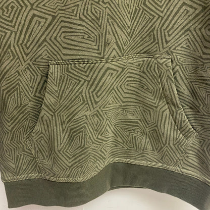 DSG Boys Printed Fleece Hoodie Skateboard Geo Green Long Sleeve DAB22400PRT