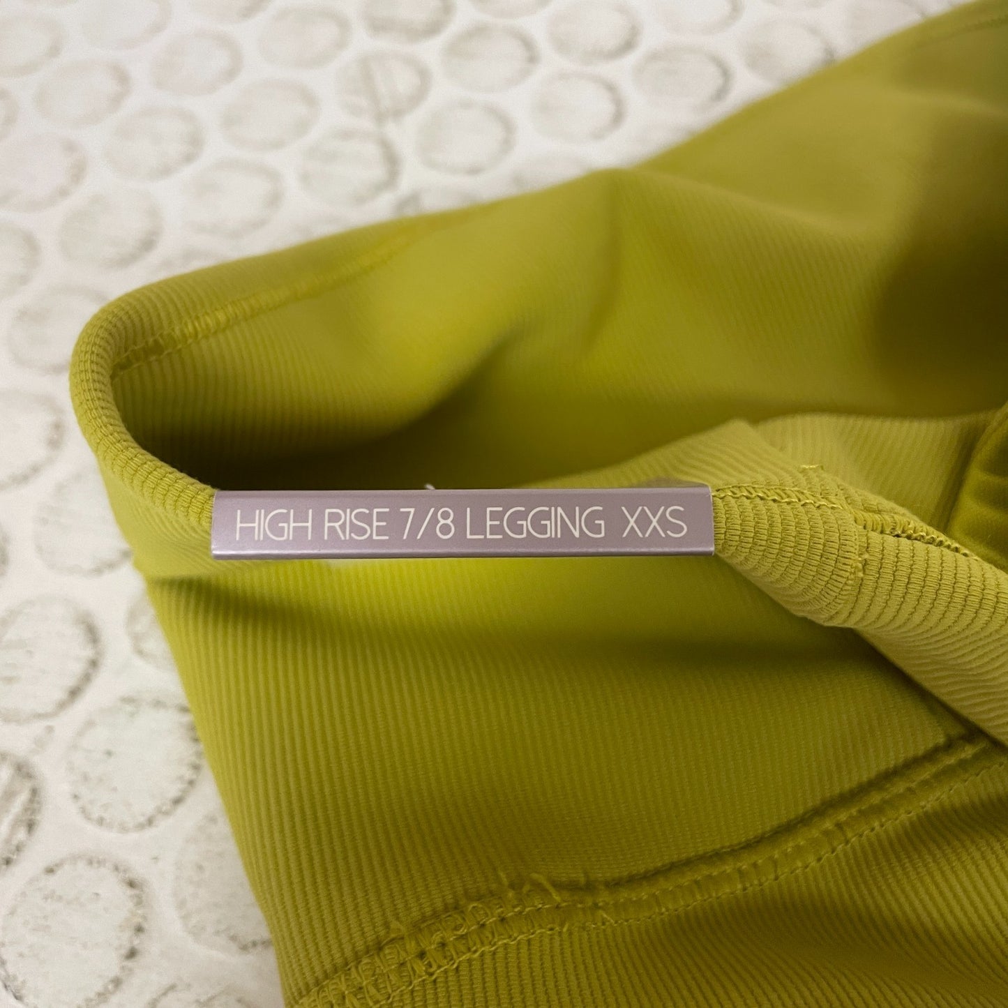 Calia Essential Rib 7/8 Leggings Chartreuse Womenâs Athletic Pants WAX32210