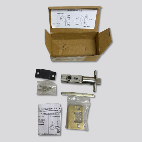 Signature Hardware Passage 2-3/4'' Latch Set - Satin Brass PASS-LATCH-234-SBS