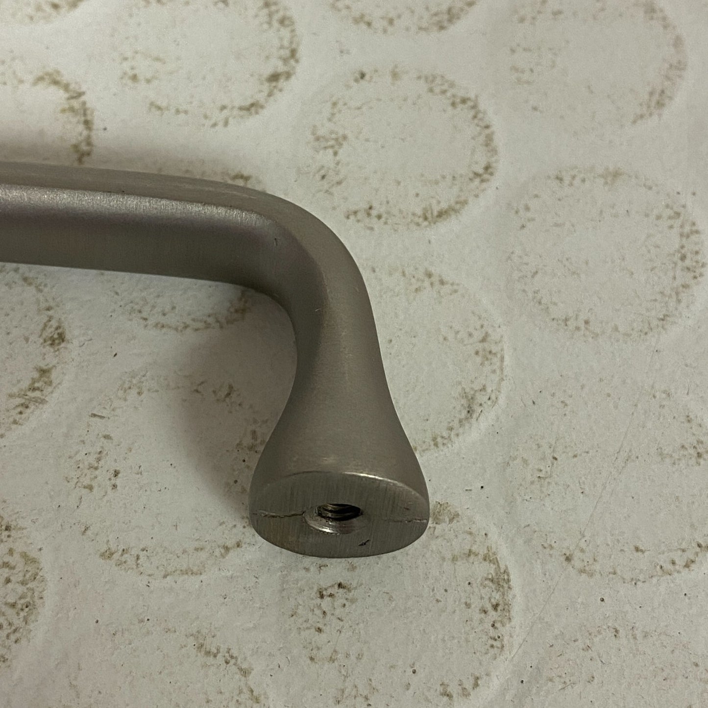 Signature Hardware 5-1/8" Orvin brass cabinet pull - brushed nickel SH551072BN