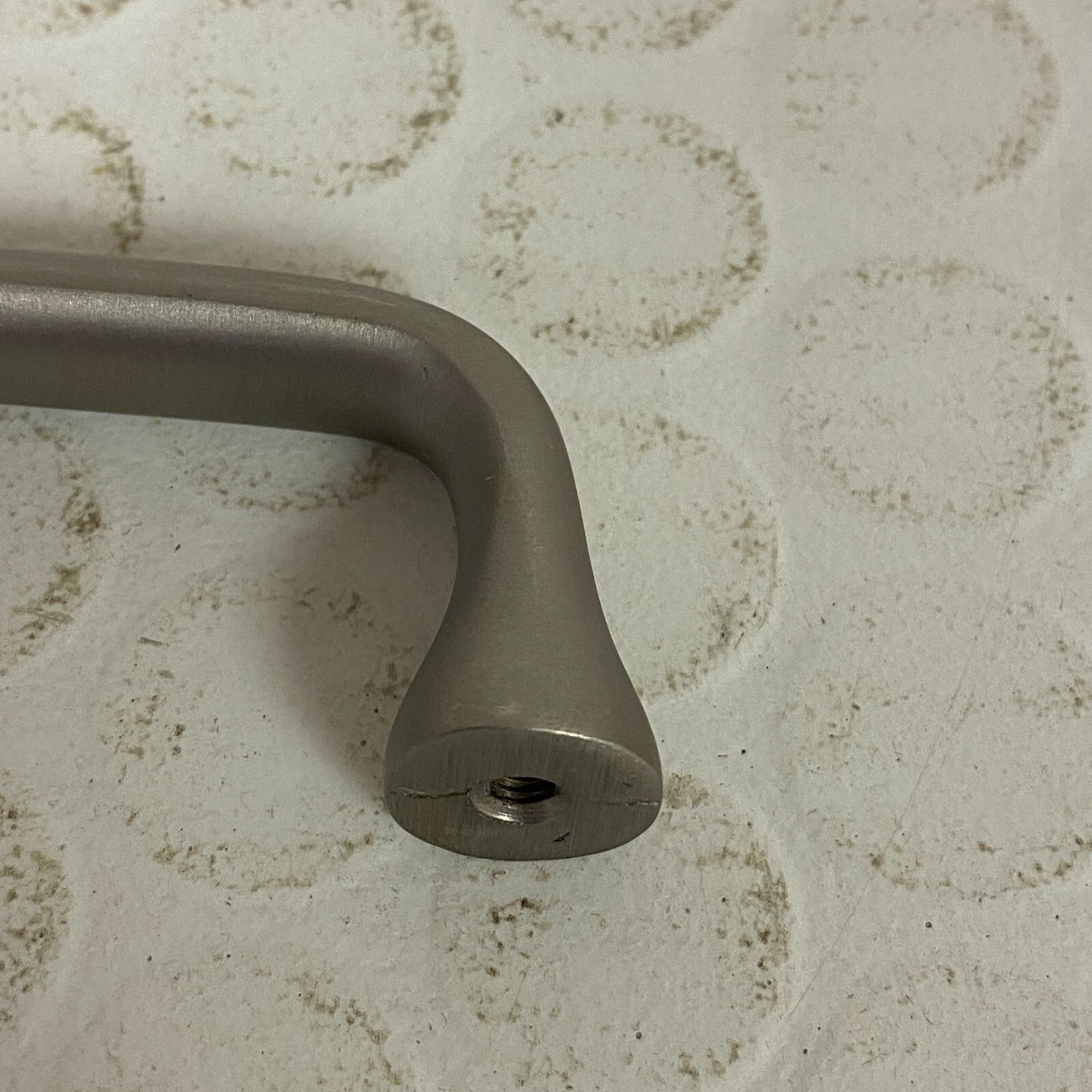 Signature Hardware 5-1/8" Orvin brass cabinet pull - brushed nickel SH551072BN