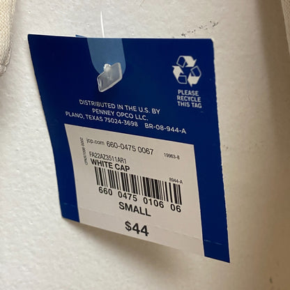 Arizona Jean Co. Women's Cropped Zip Up Hoodie Size Small Color: White Cap