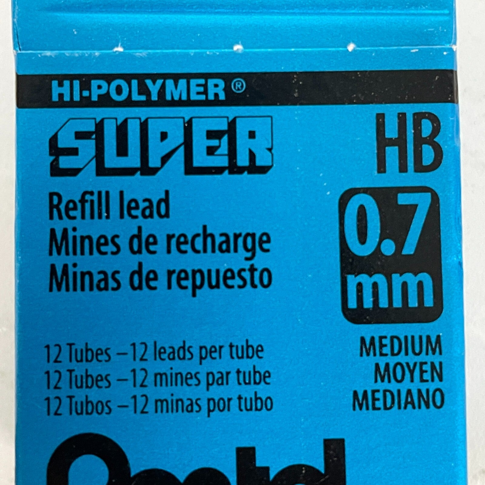 Pentel Super Hi-Polymer Lead Refill (0.7mm) Medium, HB (50-HB) 2 packs 24 Tubes