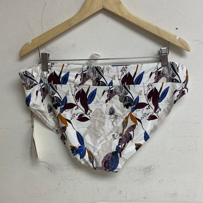 Calia Wide Banded High Leg Swim Bottoms Island Botanical Multi WSA23414PRT