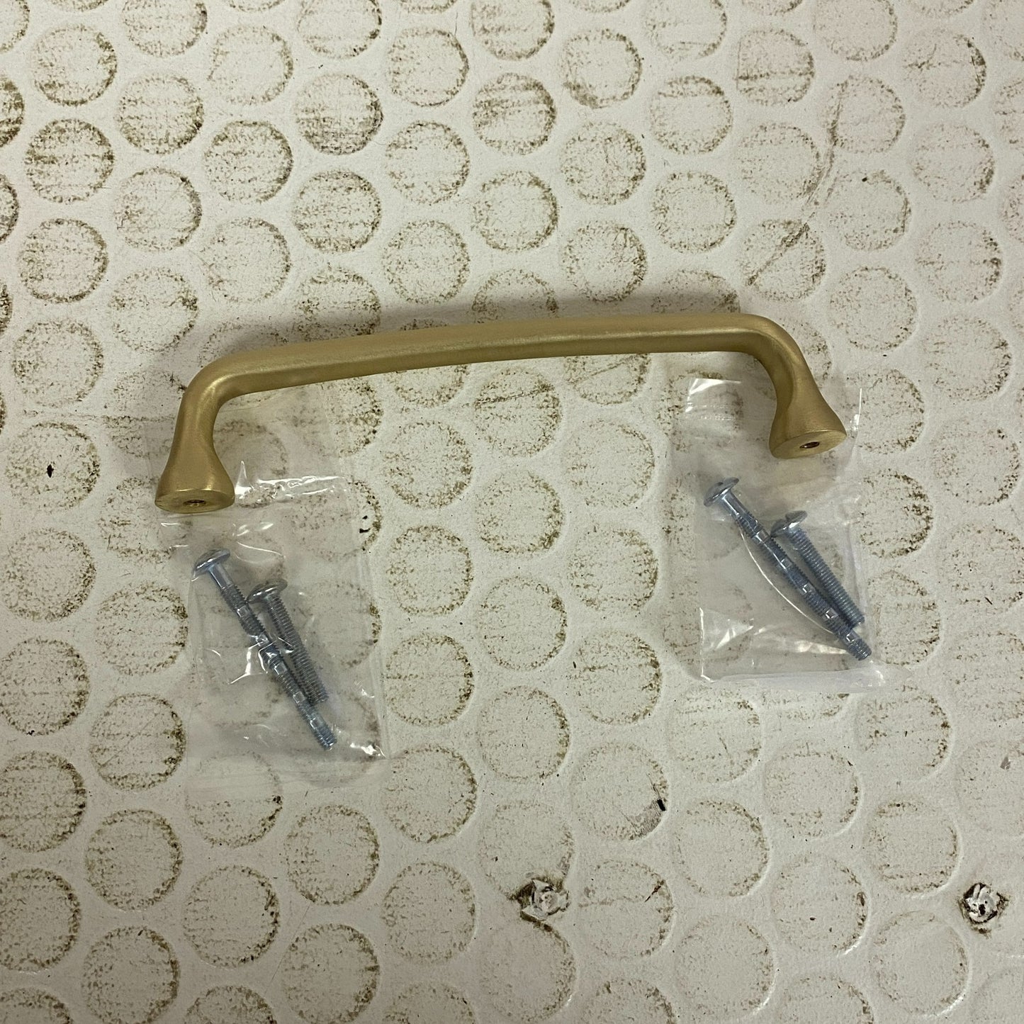 Signature Hardware 5-1/8" Orvin Brass Cabinet Pull - Satin Brass SH551072SB