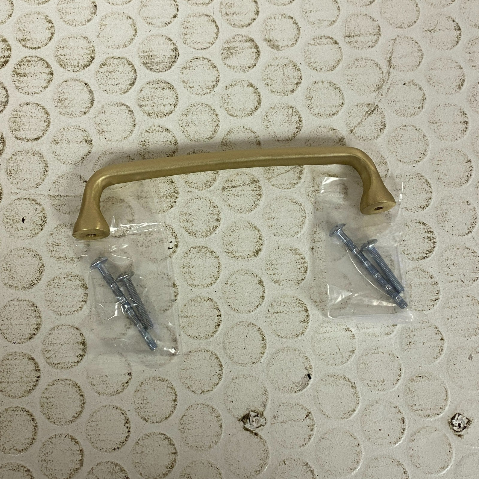 Signature Hardware 5-1/8" Orvin Brass Cabinet Pull - Satin Brass SH551072SB