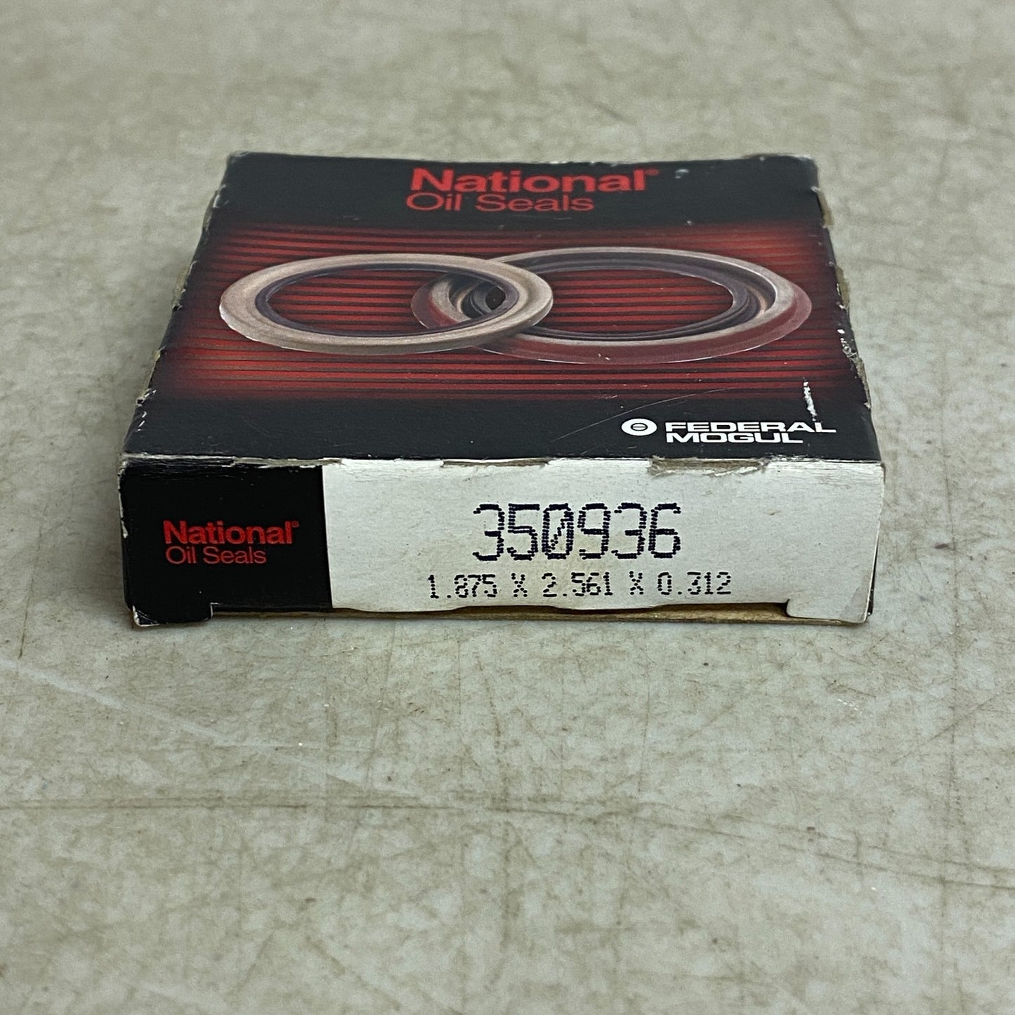 National 350936 Oil Seal 1.875″ × 2.571″ × 0.312″ Nitrile Spring Lip