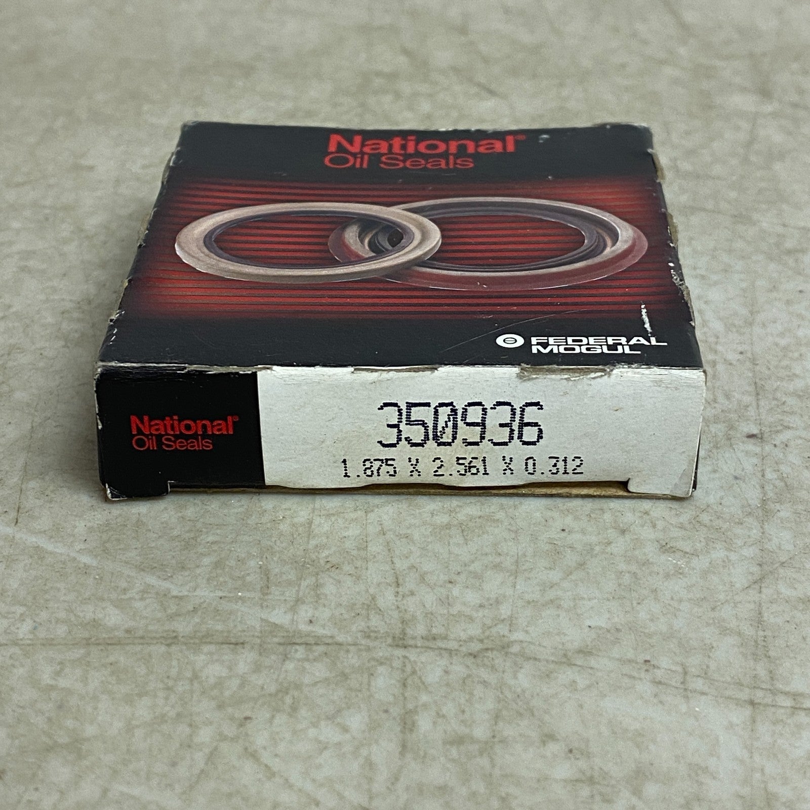 National 350936 Oil Seal 1.875″ × 2.571″ × 0.312″ Nitrile Spring Lip