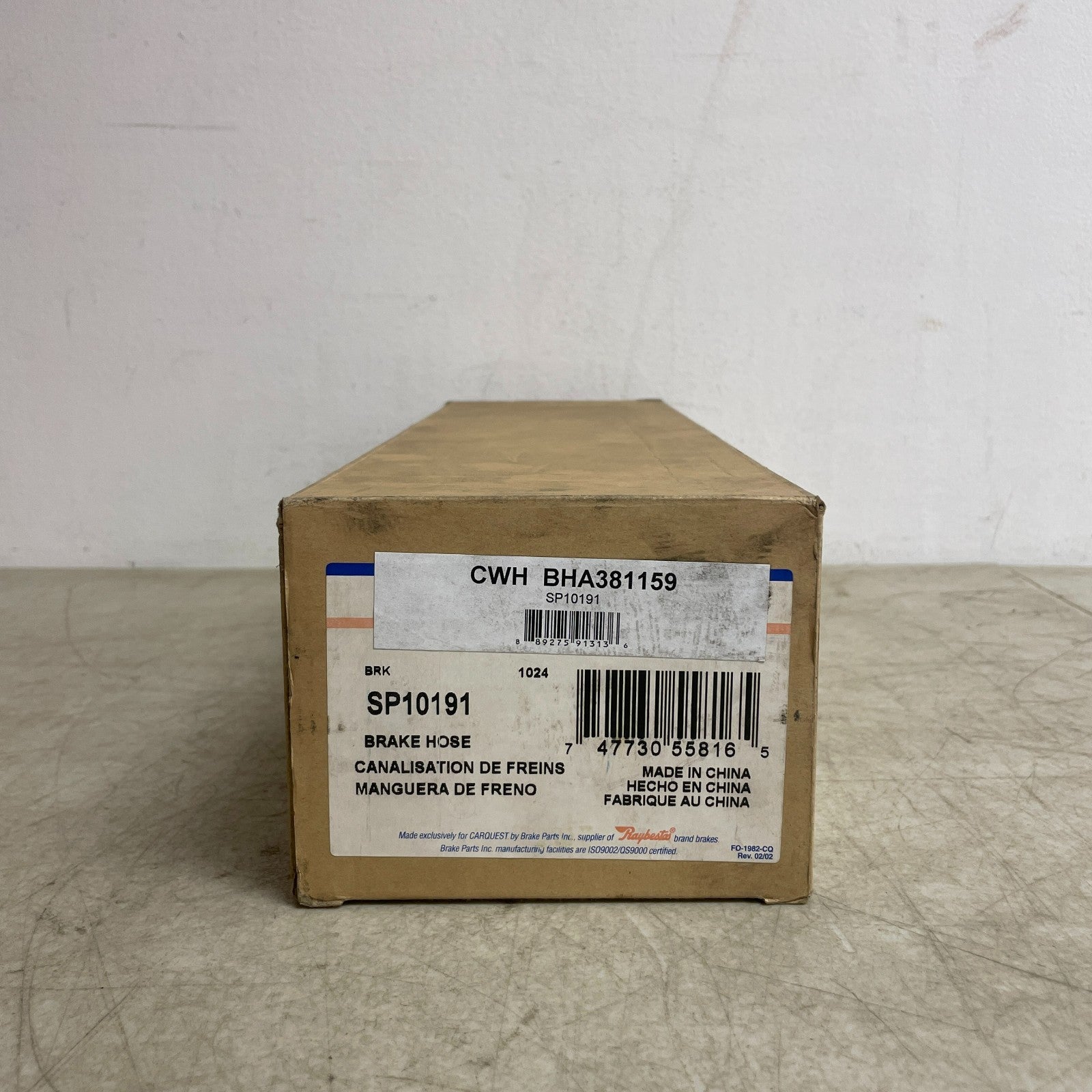 CarQuest Wearever Brake Hose Assembly Banjo-Female 98–03 Dodge BHA381159