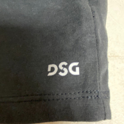 DSG Boy Everyday Relaxed Solid Cotton Graphic Tee Pure Black Track DAB12118