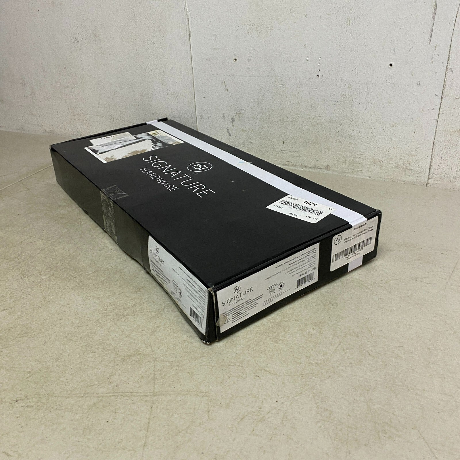 Signature Hardware Marcrest Single-Hole Pull-Down Bathroom Faucet - Matte Black