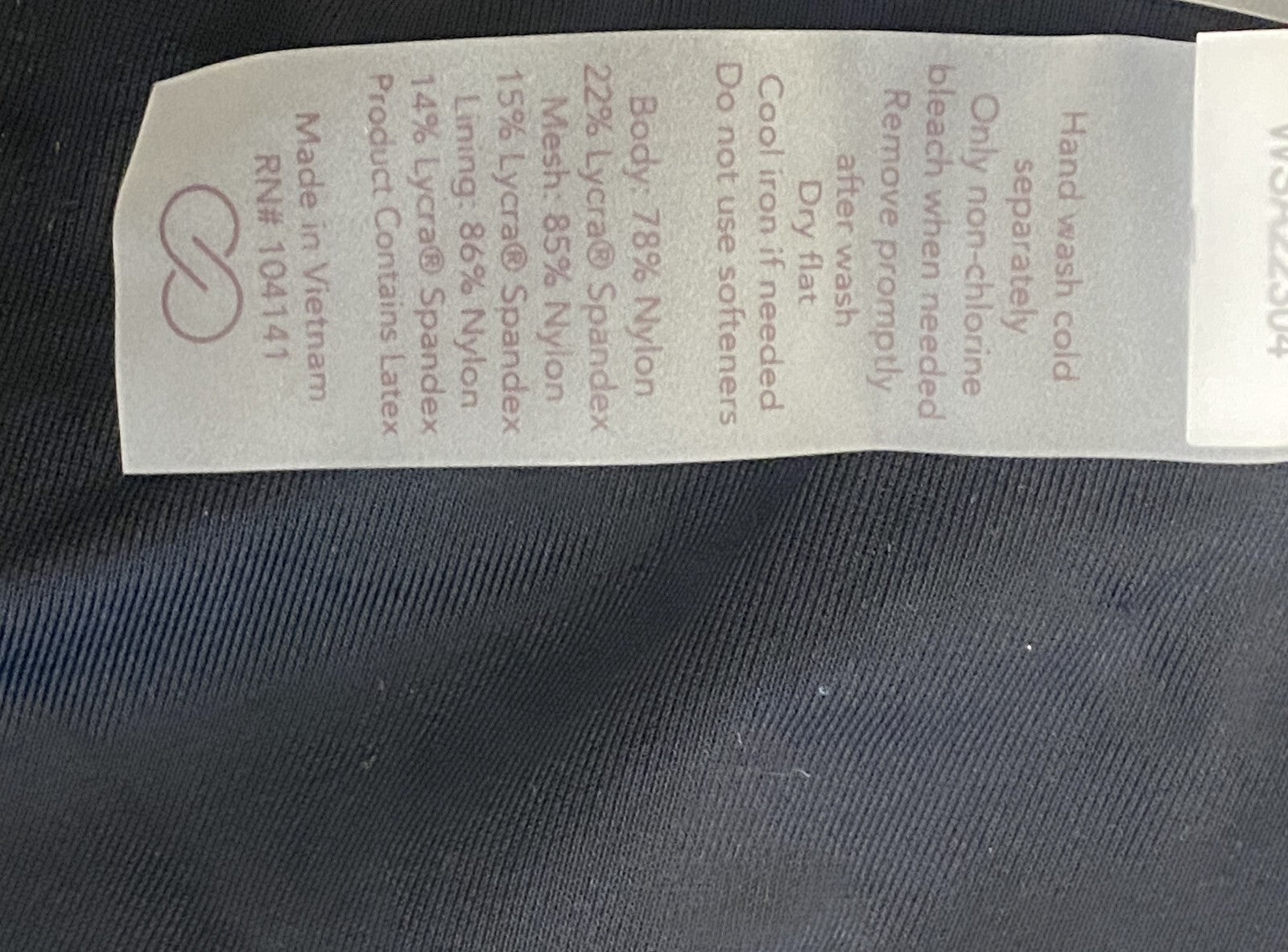 Calia Women's Top High Support Tankini Pure Black WSA22304 Brand New!