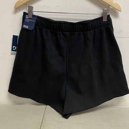 DSG Women's Mid Rise Relaxed Fit Oversized Fleece Short  Pure Black DAW11431