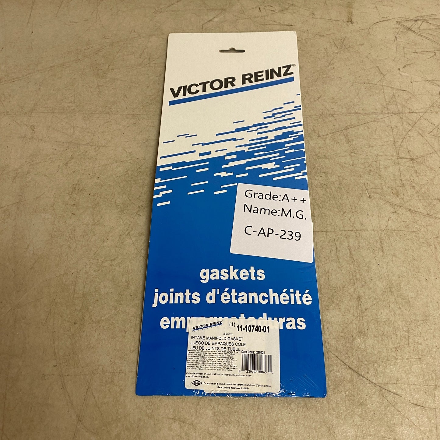 Victor Reinz Exhaust Manifold Gasket MS17846 Compatible with 94–02 Honda Accord