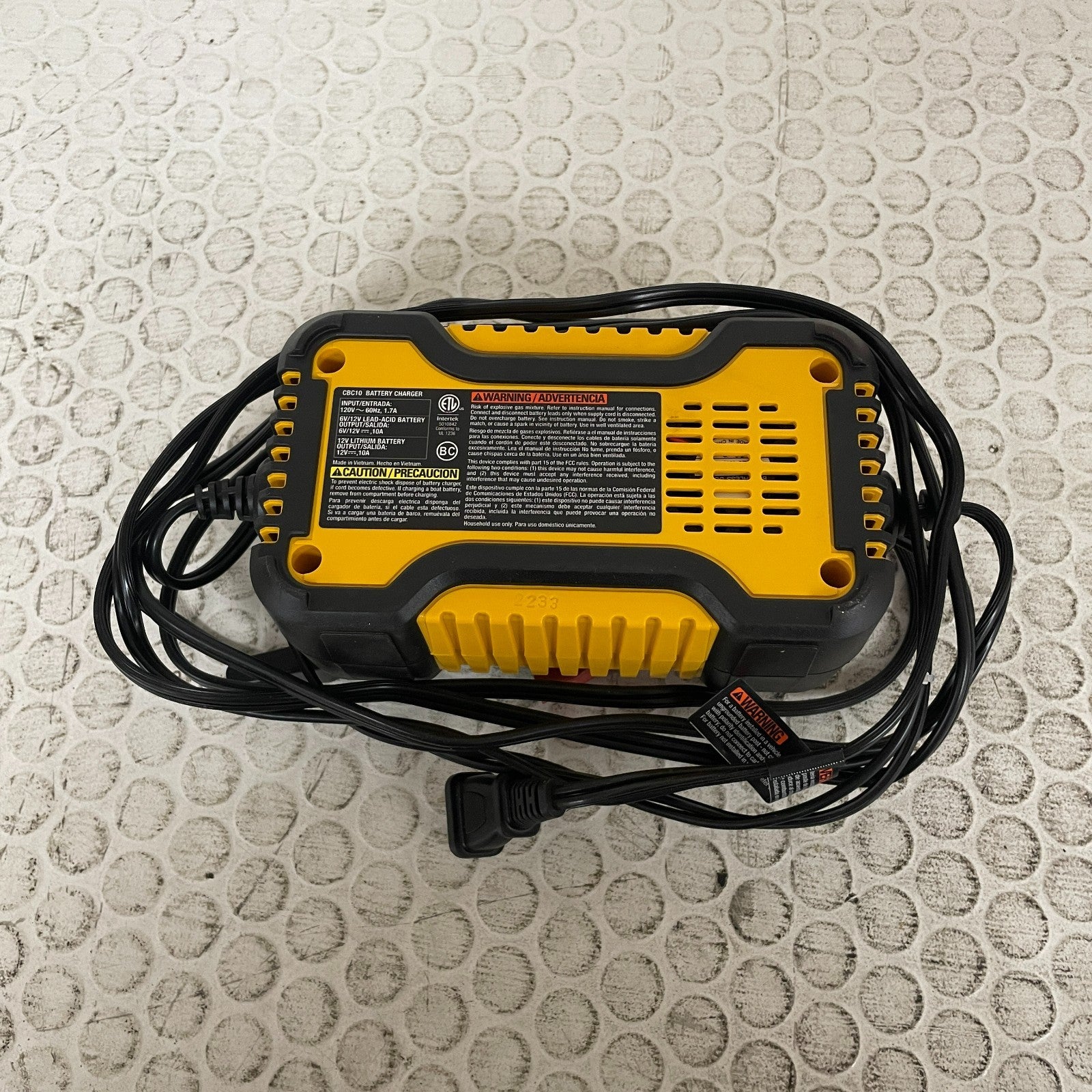 CAT CBC10 Professional 10 Amp Battery Charger Maintainer 6V/12V AGM GEL Lithium