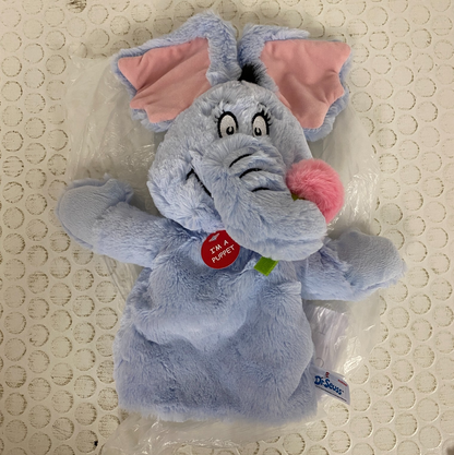 Aurora Dr. Seuss 13″ Horton Blue Hand Puppet Plush – SKU 15963