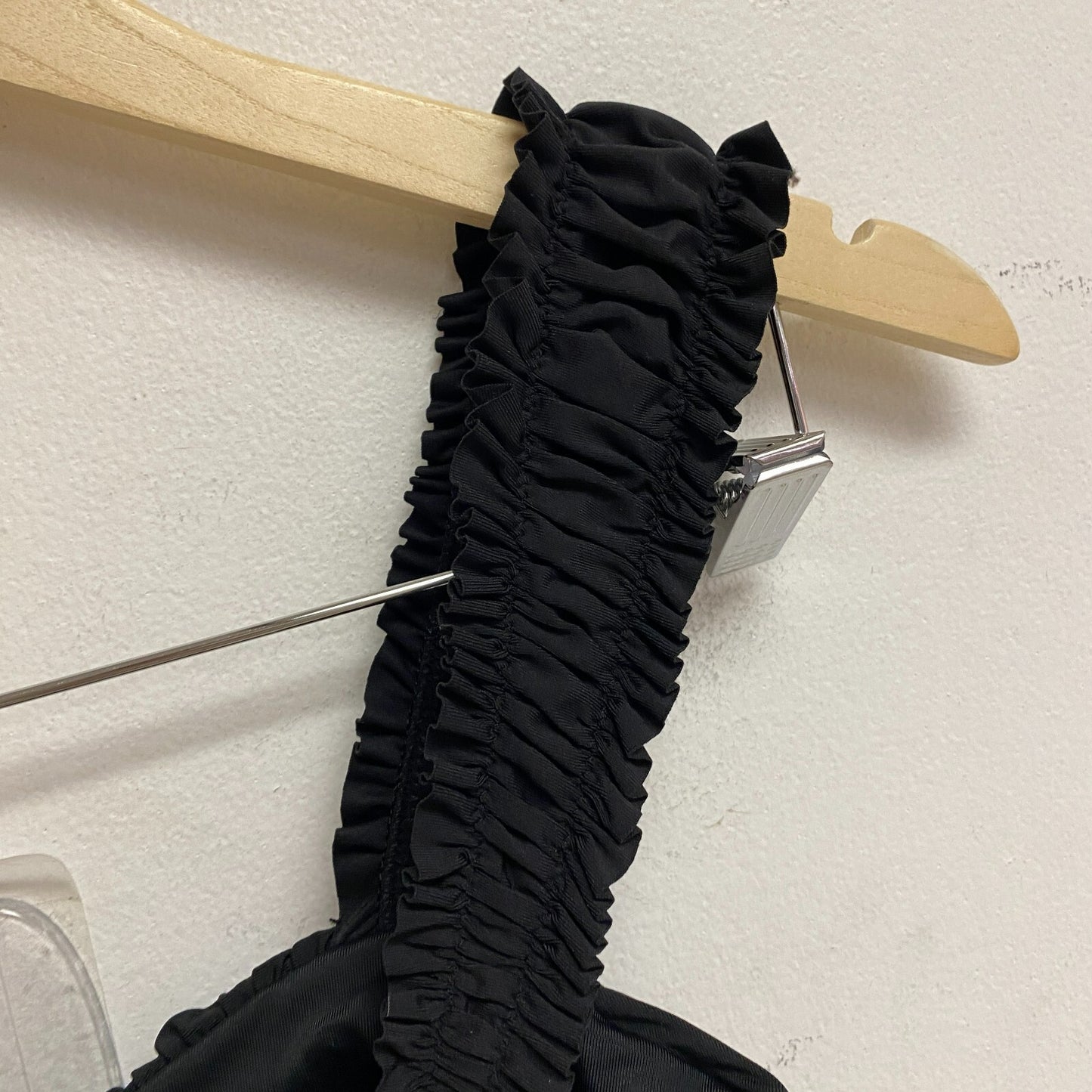 Calia Womens Smoked Strap Bikini Top Pure Black WSA23212