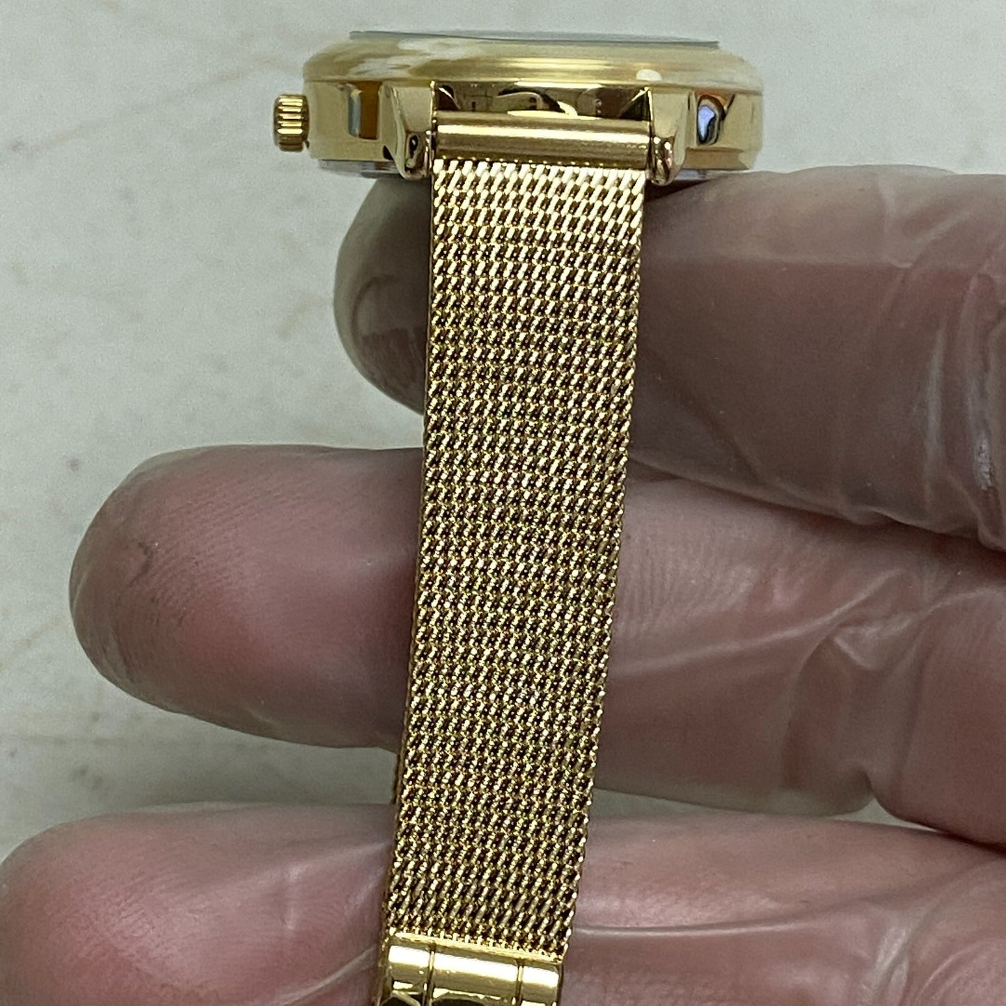 Armitron Women's Diamond-Accented Mesh Bracelet Watch, 75/5723GP