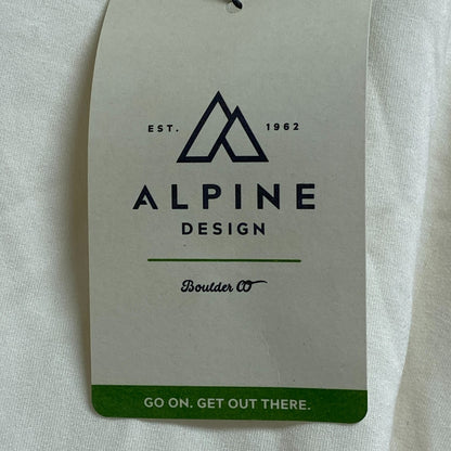 Alpine Design Women's Panorama Crew Sweatshirt Bright White Solid ADW29611S