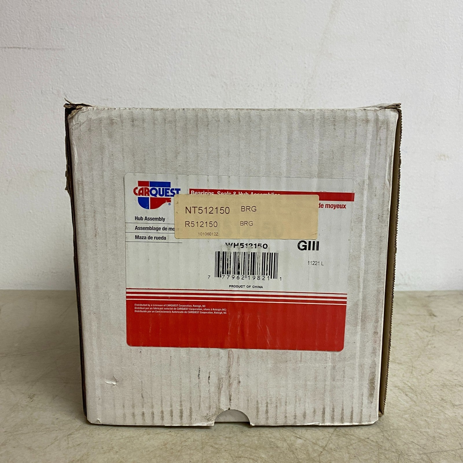 CARQUEST Drive Works Rear Wheel Hub Bearing Assembly Steel Model NT512150