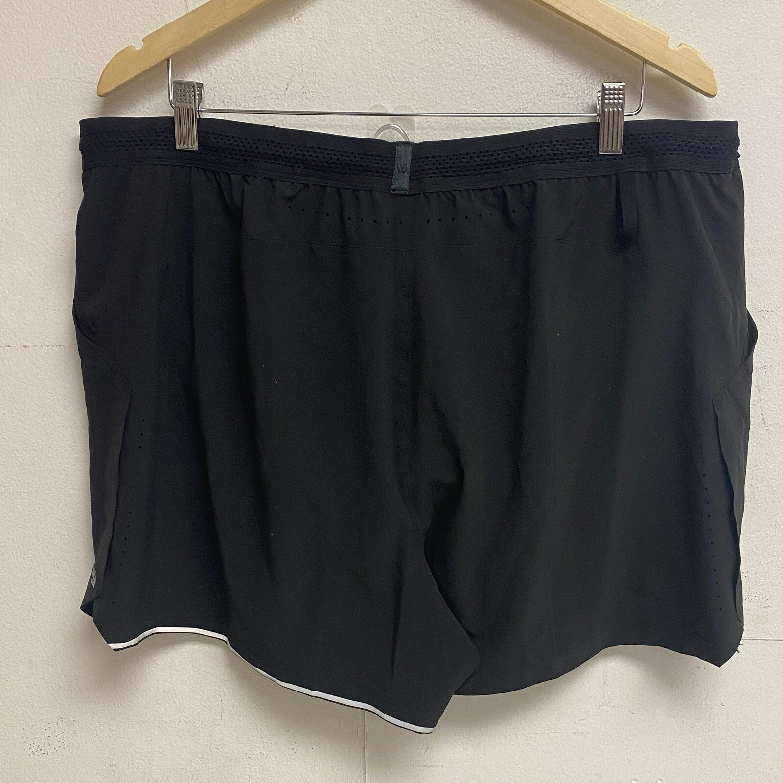 VRST Mens Enthusiast 5" Run Short Pure Black Summer Stylish Trendy MAX200443
