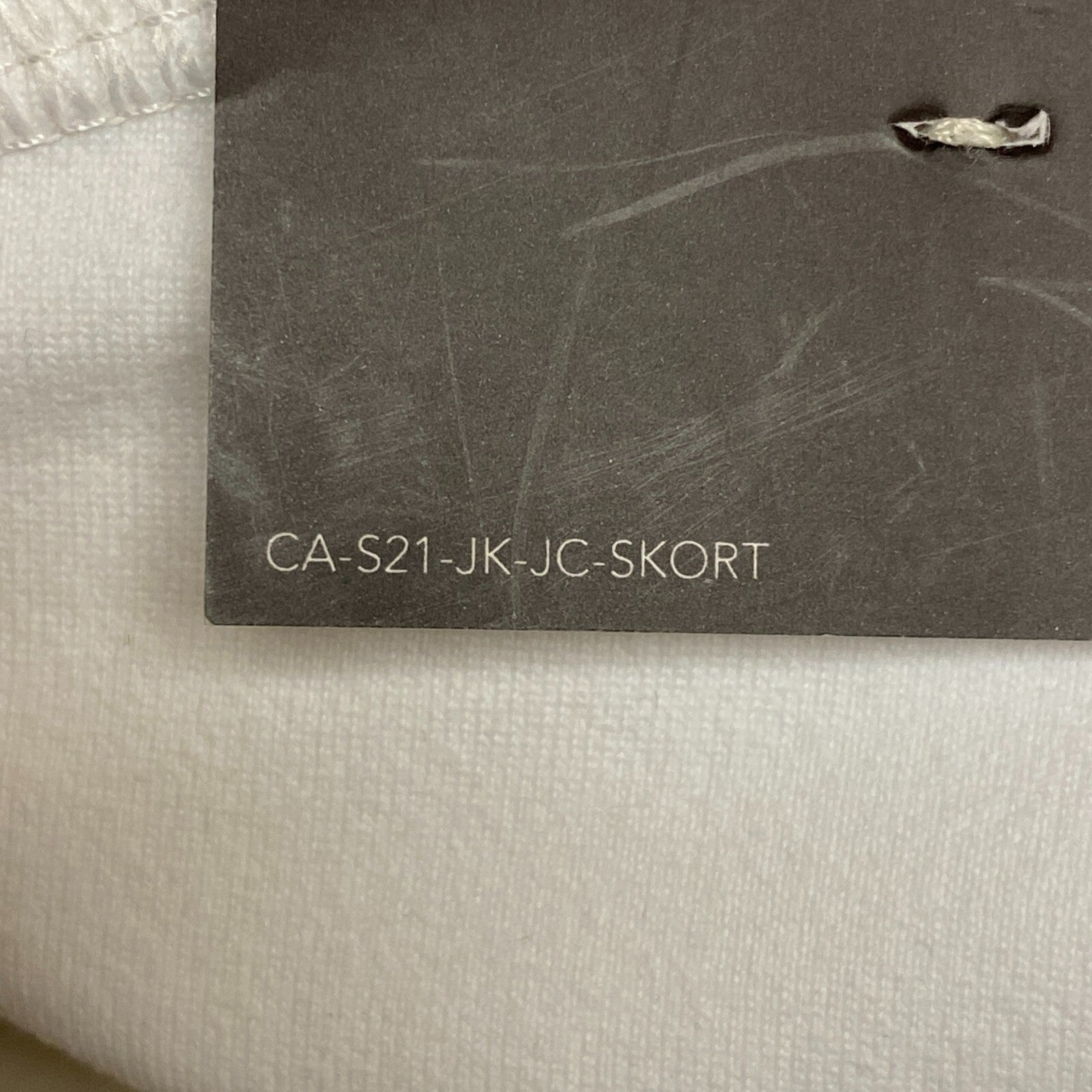 CALIA Women's Tulip Hem Skort Pure White Solid Relaxed fit Journey WAX12237