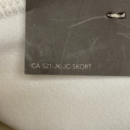 CALIA Women's Tulip Hem Skort Pure White Solid Relaxed fit Journey WAX12237