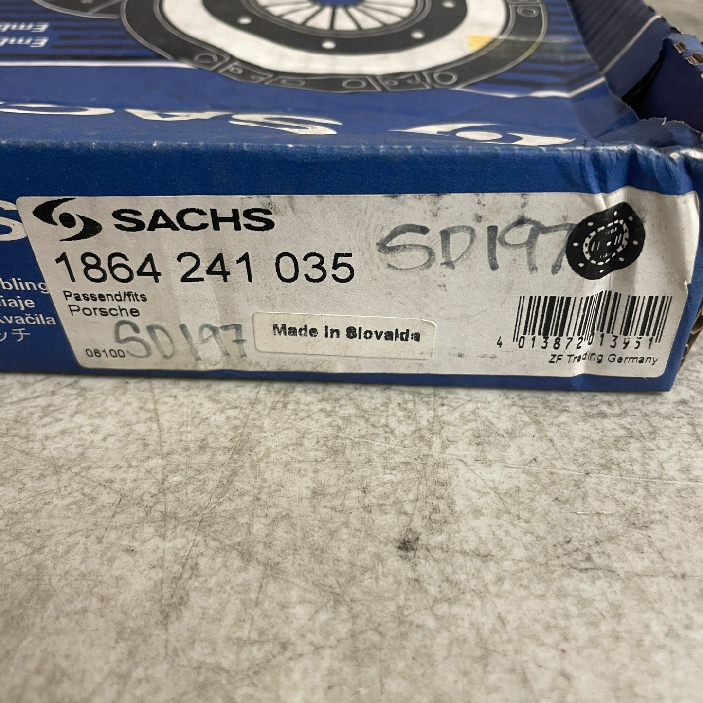 Sachs 1864 241 035 Clutch Disc 180mm 24-Teeth 1966-1973 VW Beetle 1500