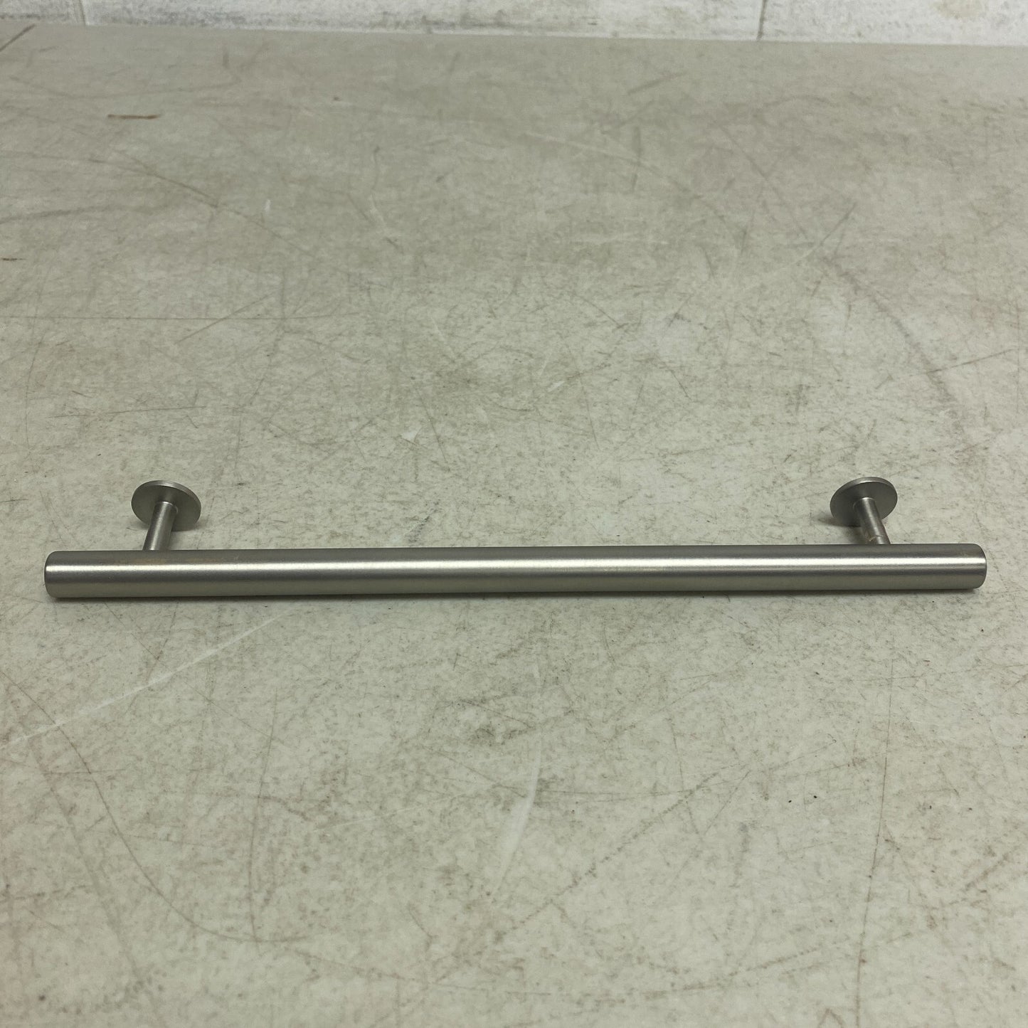 Signature Hardware 10'' Diehl Adjustable Round Brass Drawer Pull Brushed Nickel