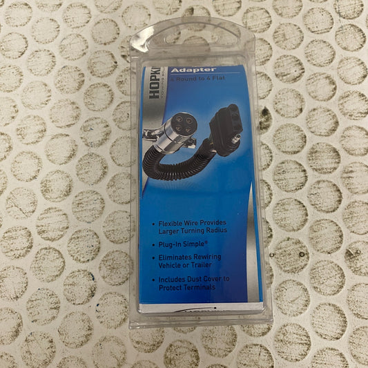 Hopkins 4-Pole Round to 4 Flat Trailer Adapter Flexible Dust Cover 47465