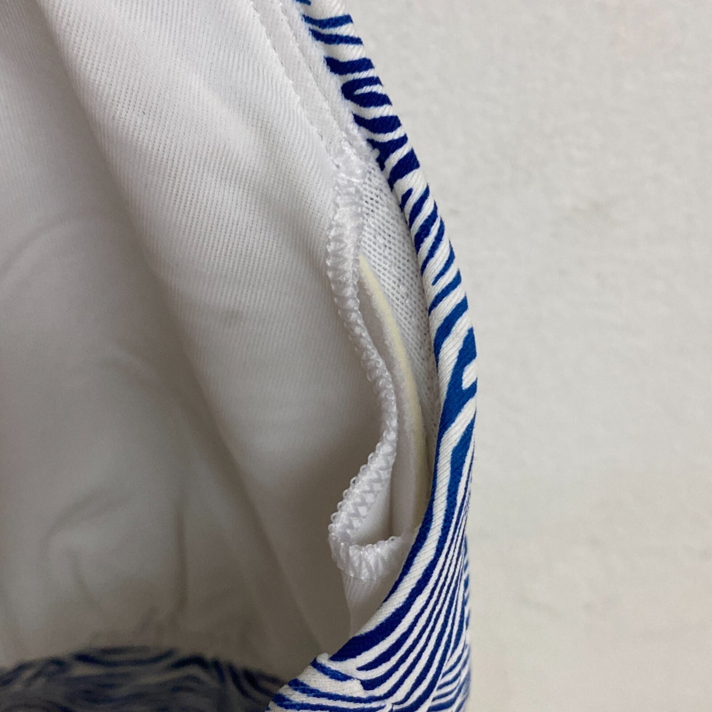 Calia Womens Ruched Front Cross Racerback Swim Top Wave Blue WSA23204PRT New!