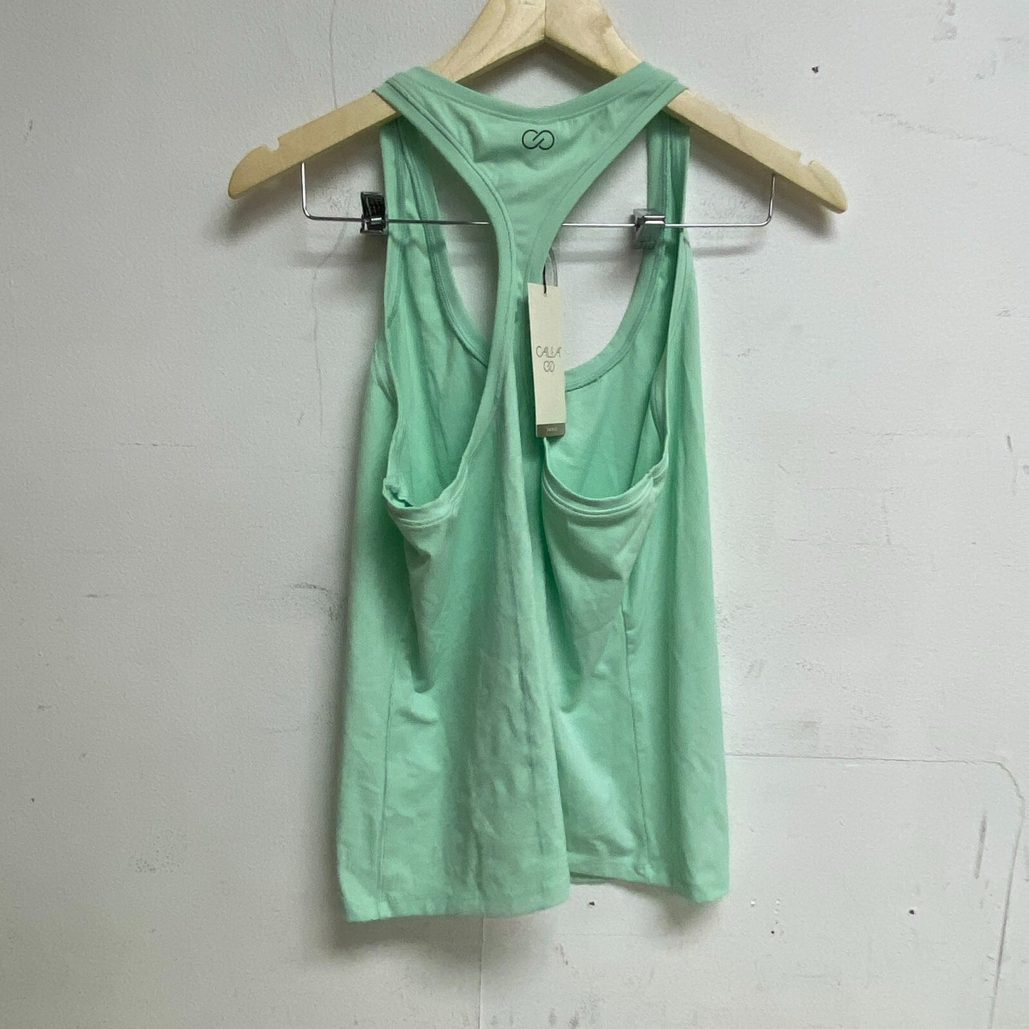 Calia Womens Energize Tank Top Mint Tourmaline Racerback Solid WAX11225