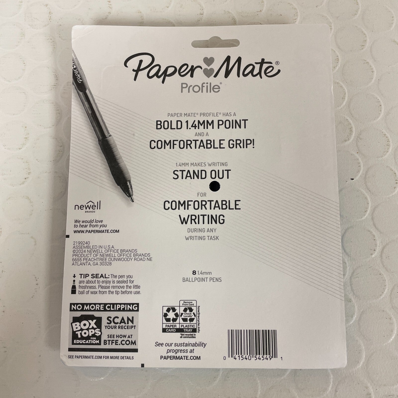 Paper Mate Profile Ballpoint Retractable Pen Assorted Ink Bold 2 Pack 16 Count