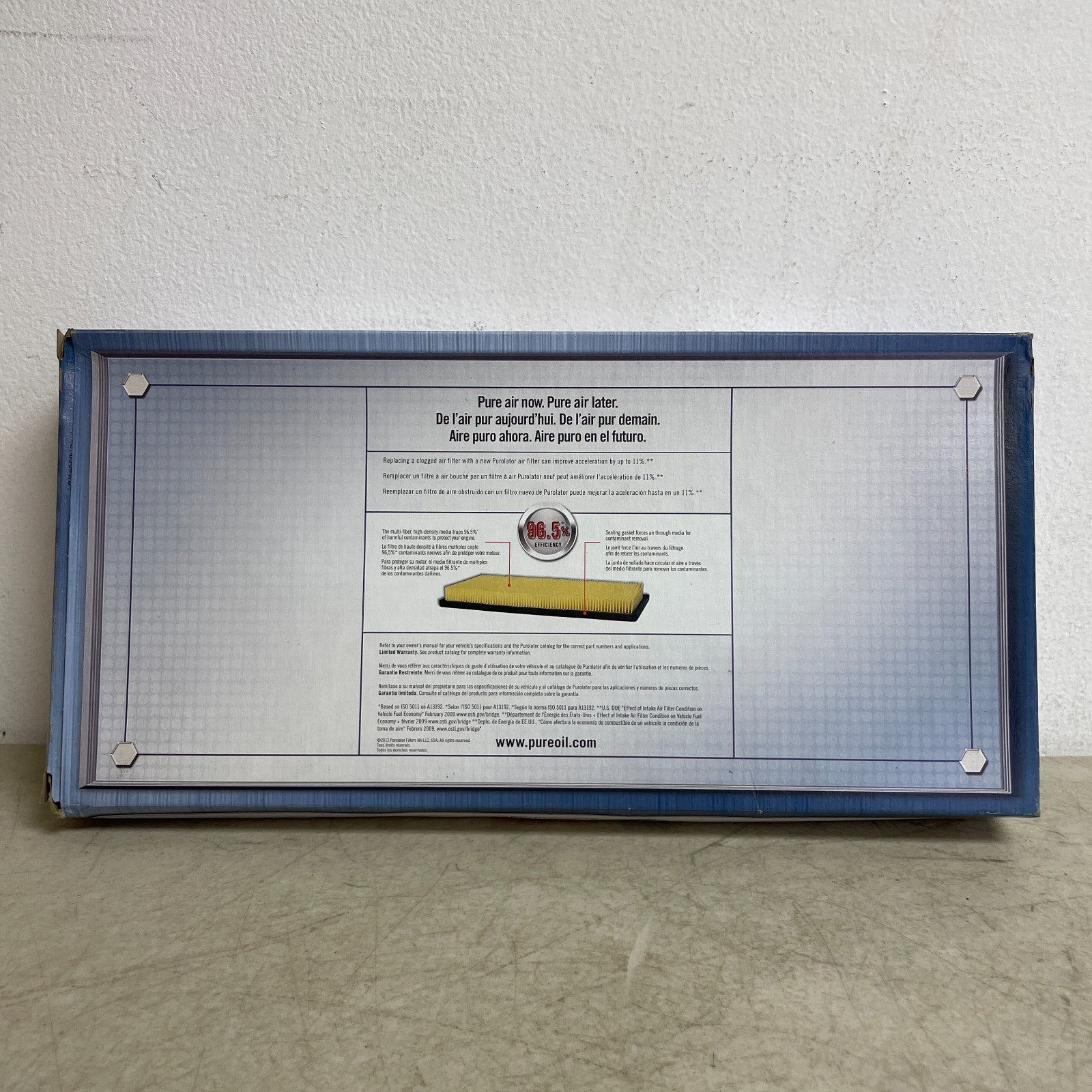 Purolator Classic Engine Air Filter Panel 13.63″ × 6.75″ A23436 Volvo Fit