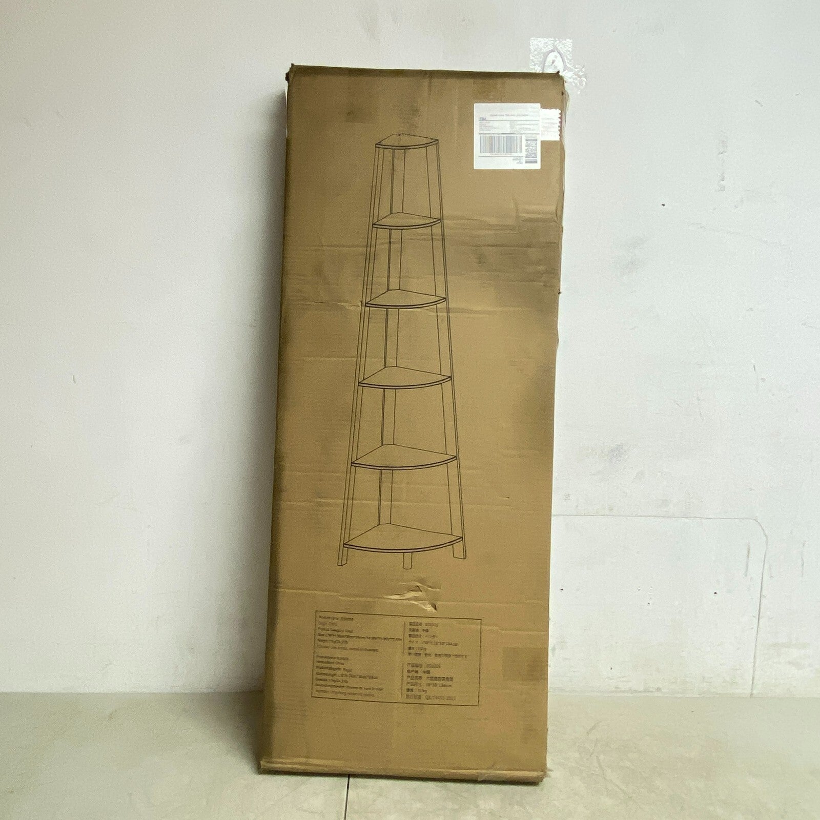 Cargopro Corner Shelf 14.96inx14.96inx72.45in - Oak Eiche BS6006