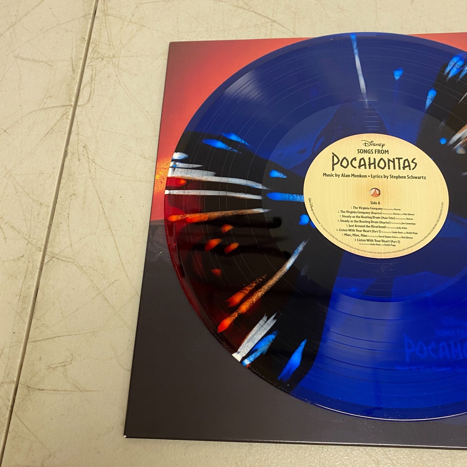 Disney Songs From Pocahontas Orignal Soundtrack vinyl