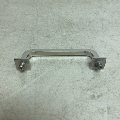 Signature Hardware 4'' Klein Solid Brass Cabinet Pull - Polished Nickel