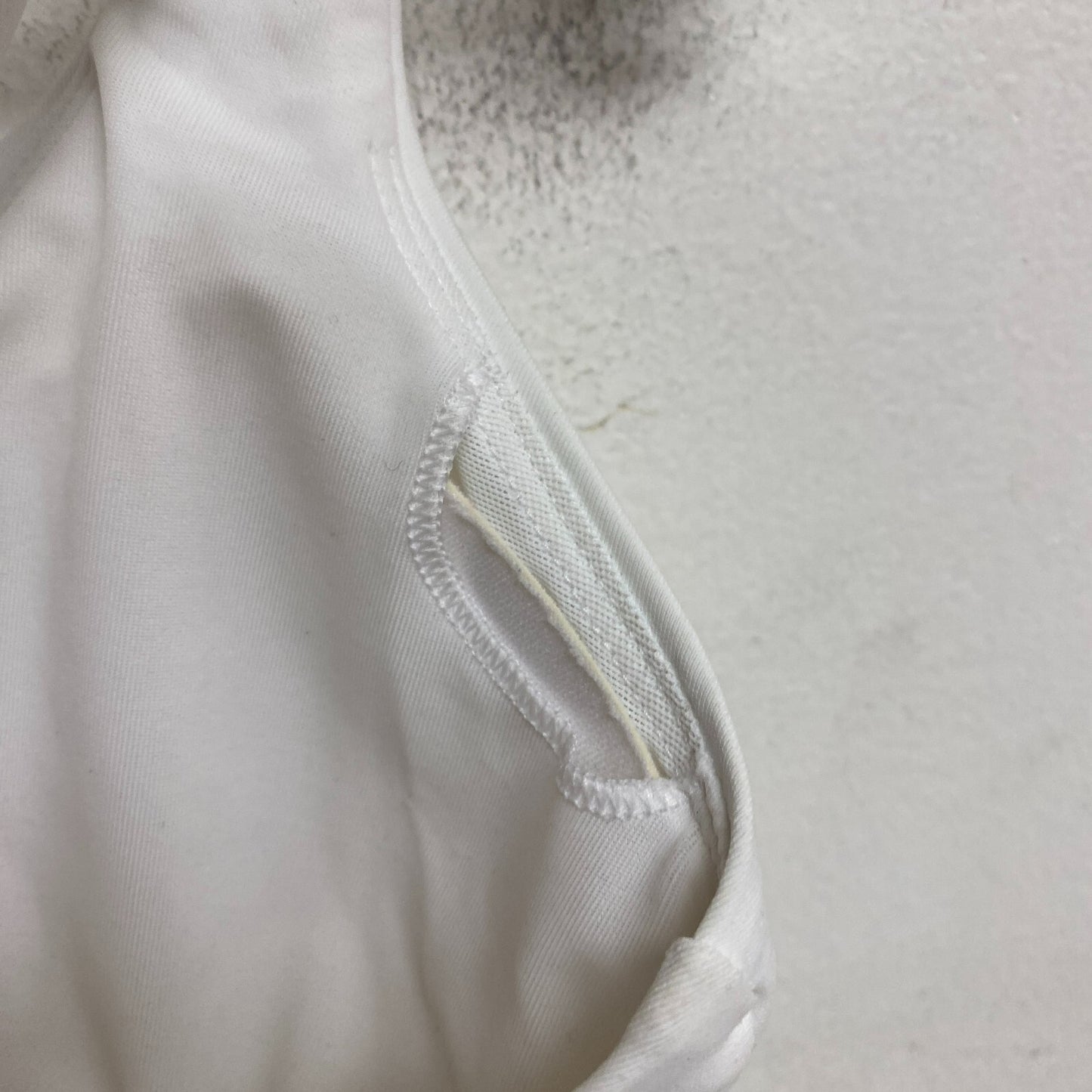 Calia Womens Runched Front Cross Top PURE WHITE Solid WSA23204PRT