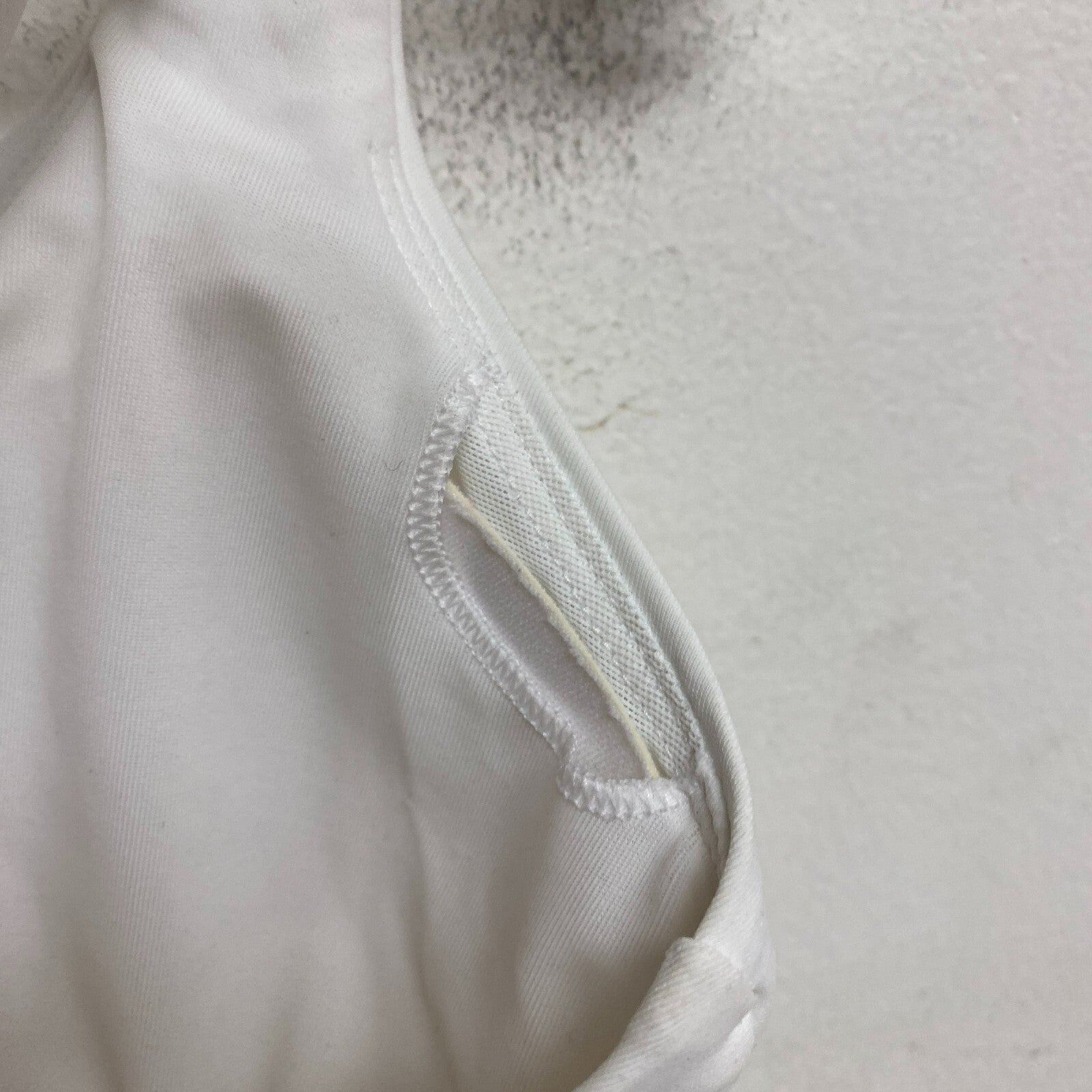 Calia Womens Runched Front Cross Top PURE WHITE Solid WSA23204PRT