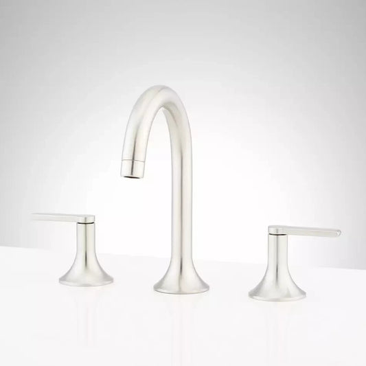 Signature Hardware Lentz Widespread Bathroom Faucet Body-Less Handles-Brushed..