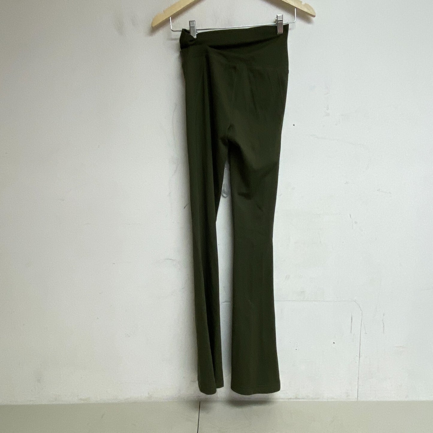 DSG Women's Relaxed Fold Over Waist Flared Leggings Inky Olive DAW23307