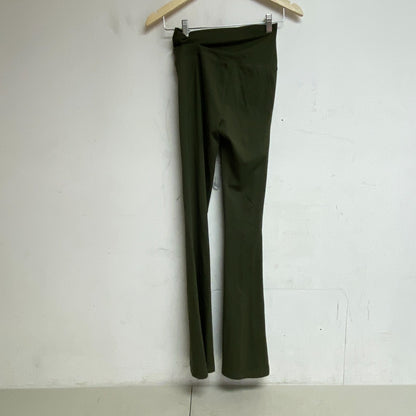 DSG Women's Relaxed Fold Over Waist Flared Leggings Inky Olive DAW23307