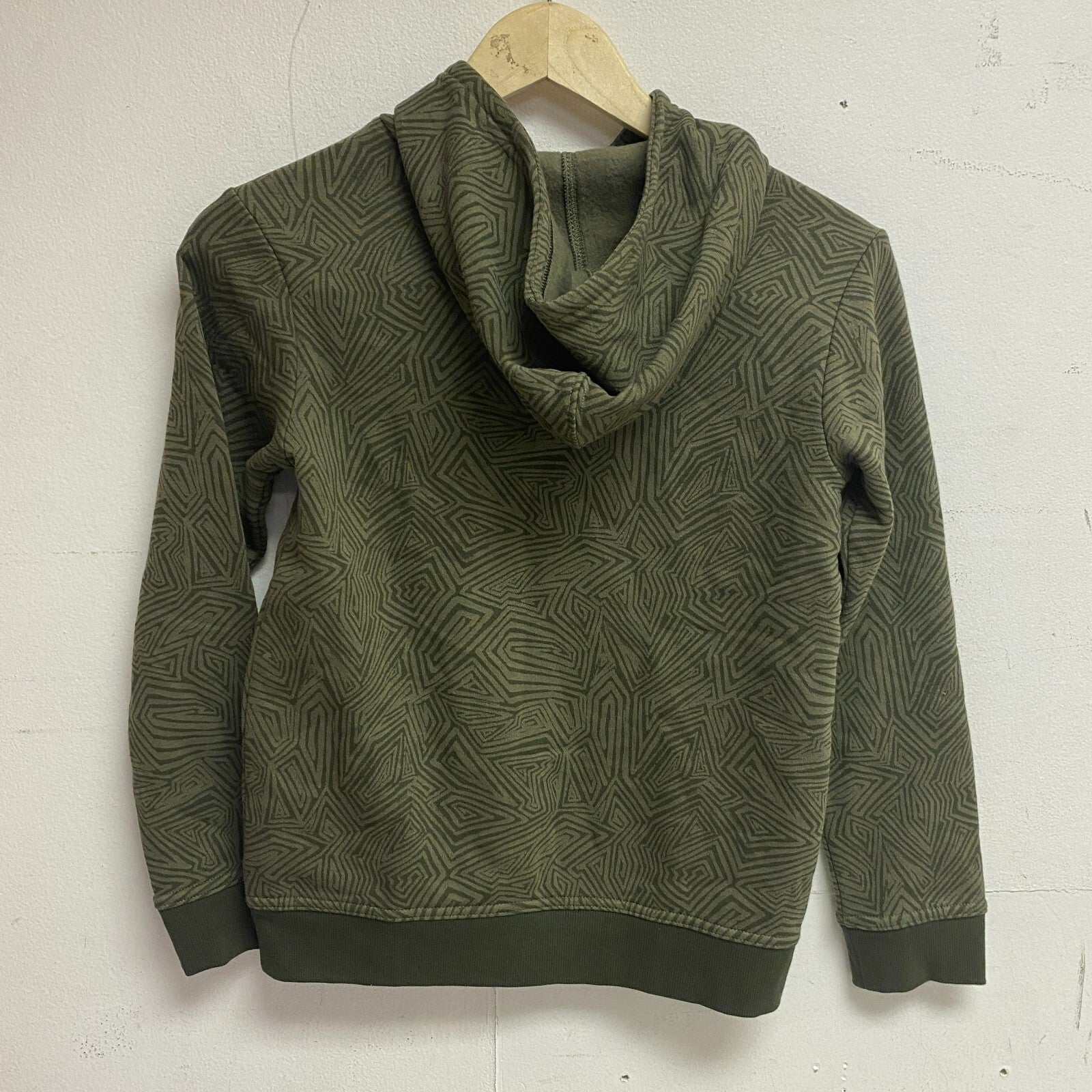 DSG Boys Printed Fleece Hoodie Skateboard Geo Green Long Sleeve DAB22400PRT