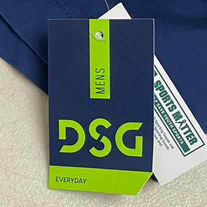 DSG Men's 6" Inseam Cotton Woven Shorts University Navy Relaxed DAM13135