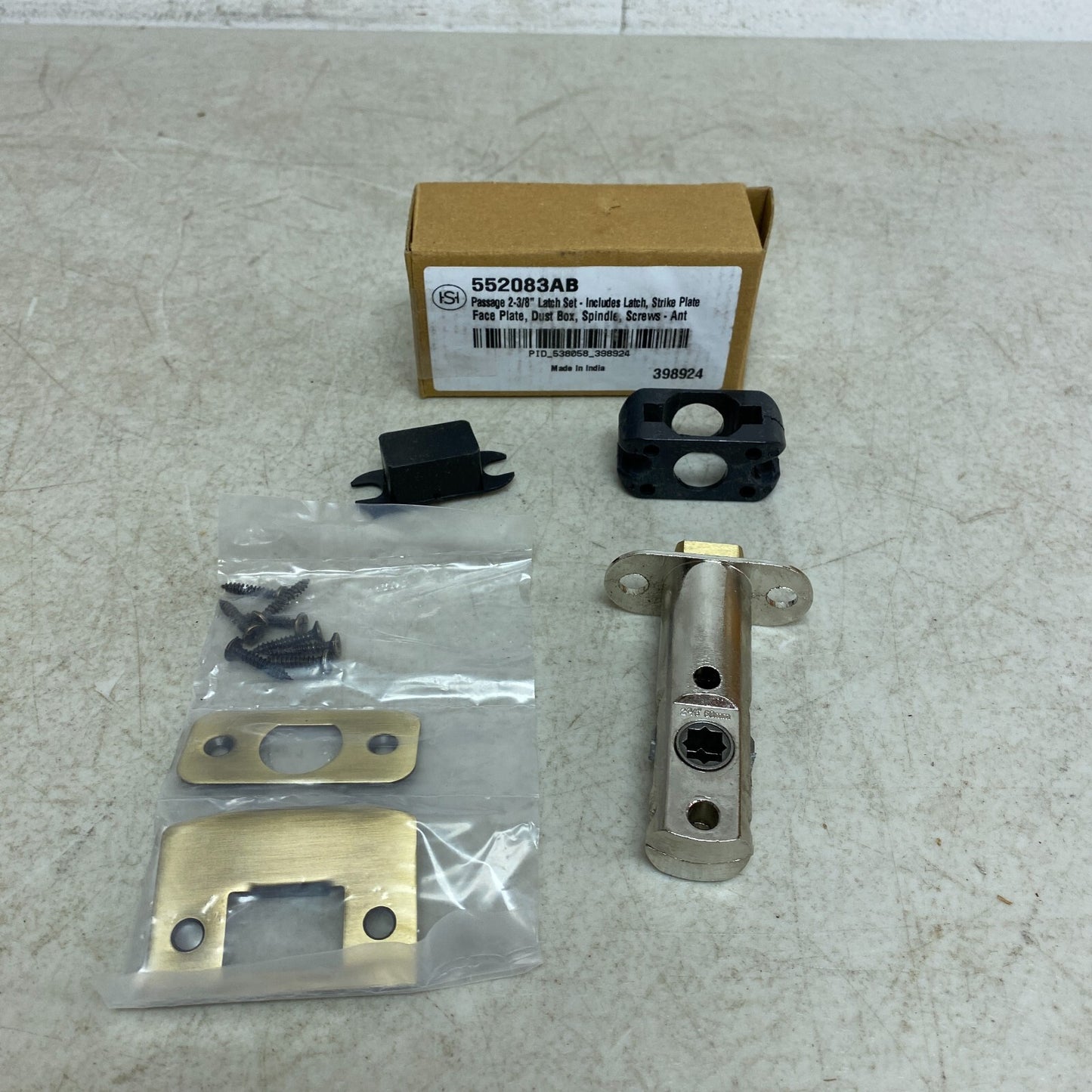 Signature Hardware Passage 2-3/8'' Latch Set - Includes Latch, Strike Plate.....